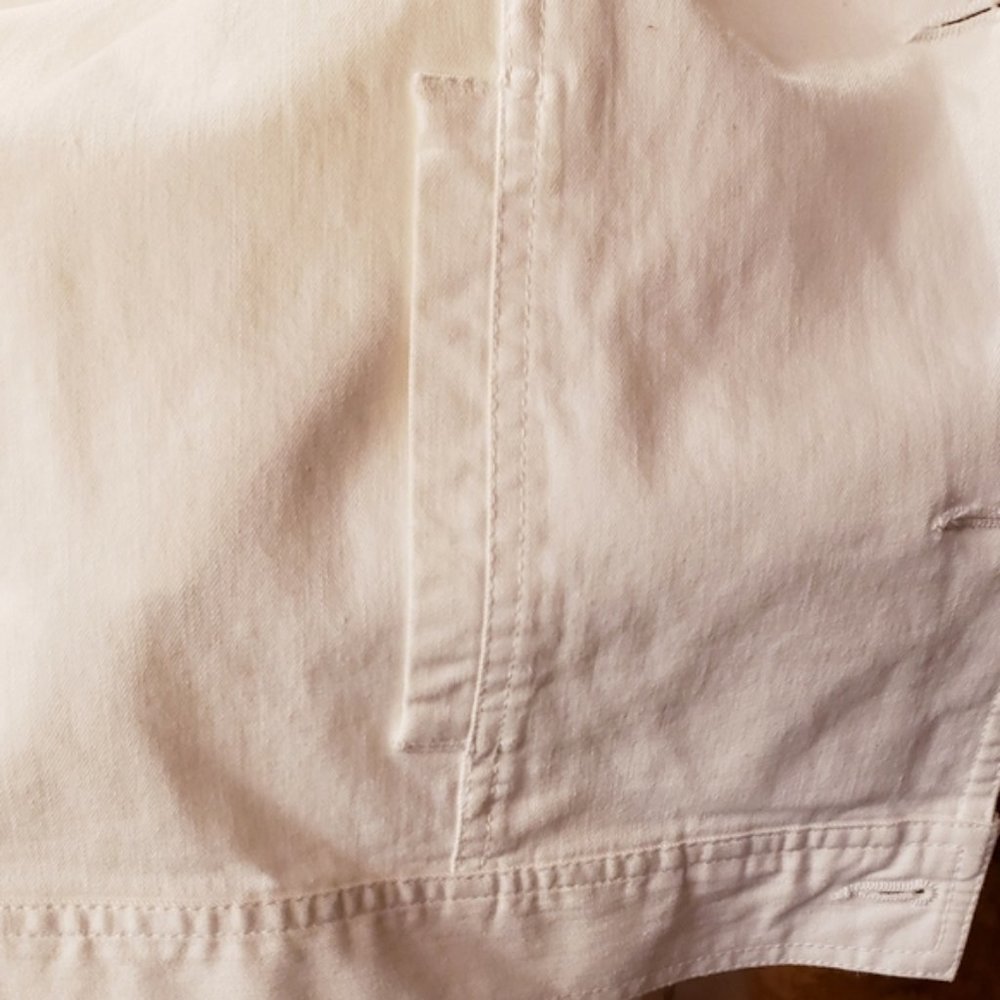 D&Co - Stretch Twill Jean Jacket with Bling Buttons - White - XL - EUC - Picture 9 of 14